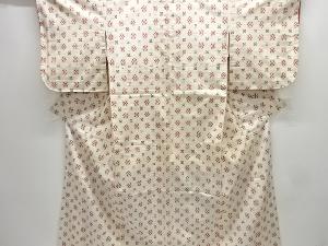 大特価品　未使用品　絣柄織り出し手織り紬着物